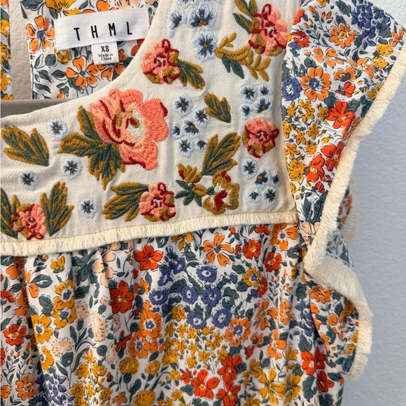 THML Floral Women’s Dress with Embroidered Detail - Picture 5 of 5